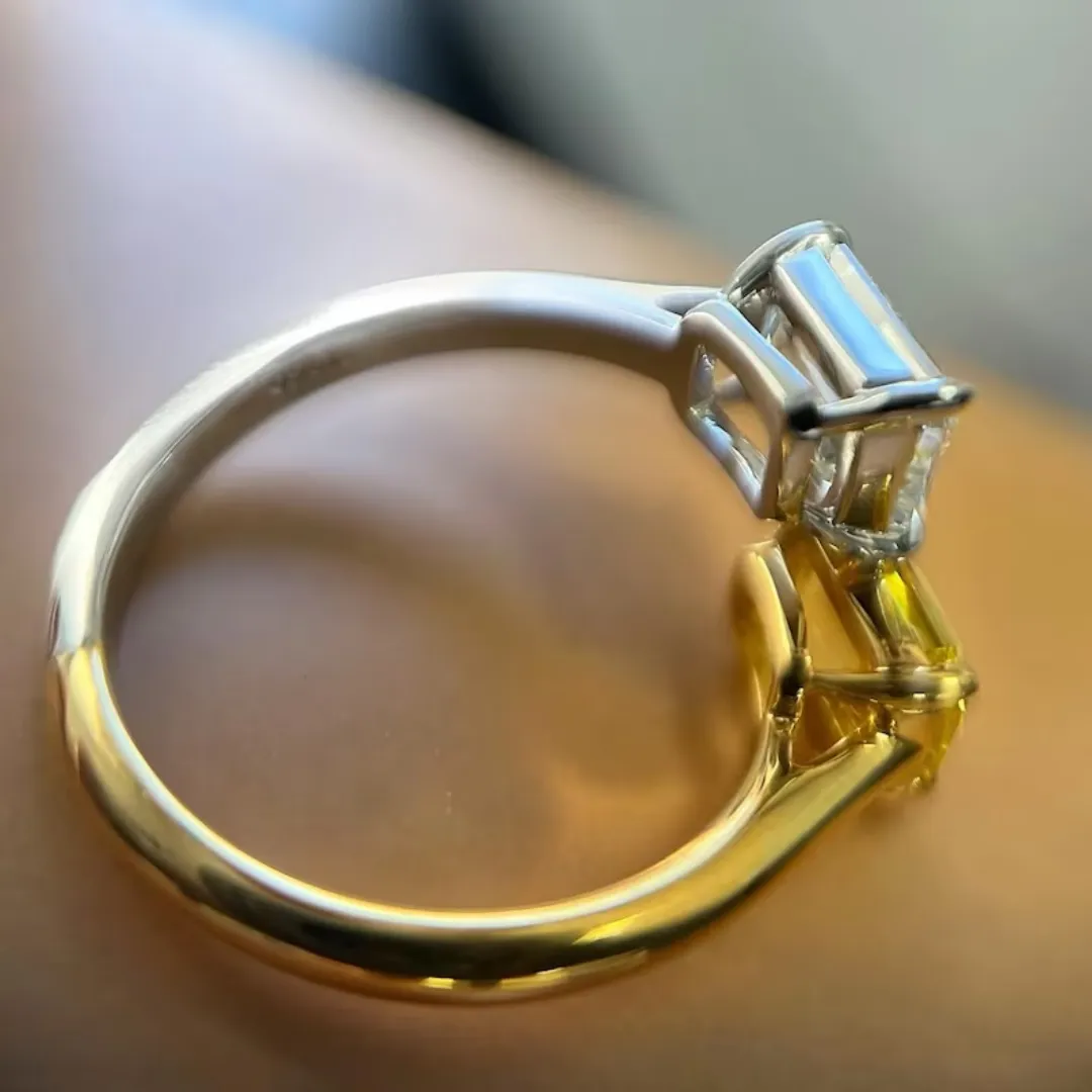 /public/photos/live/Emerald Cut Two Stone Yellow Moissanite Engagement Ring 535 (1).webp